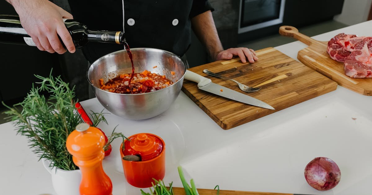 Flavourful BBQ marinade with fresh herbs